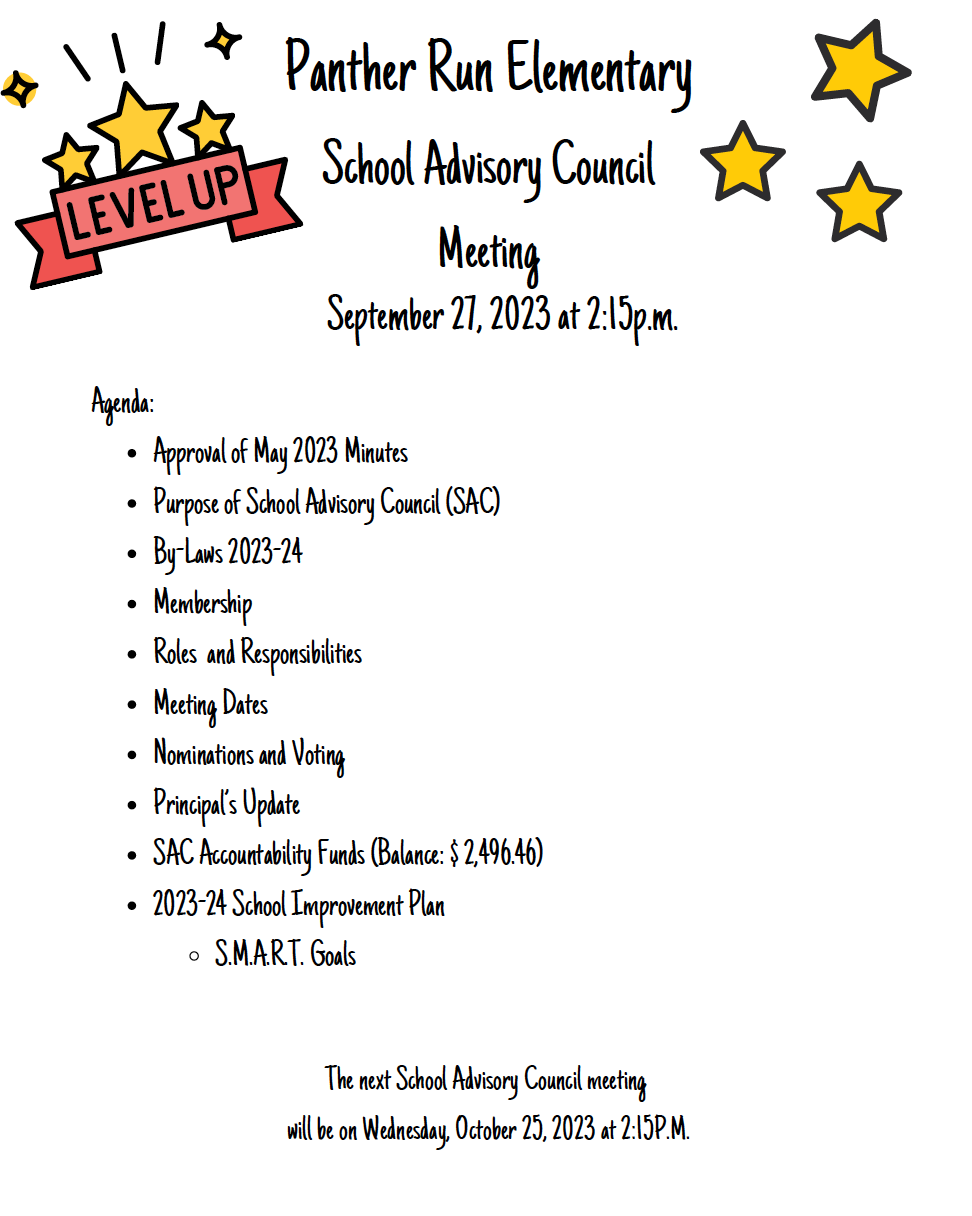  SAC MEETING